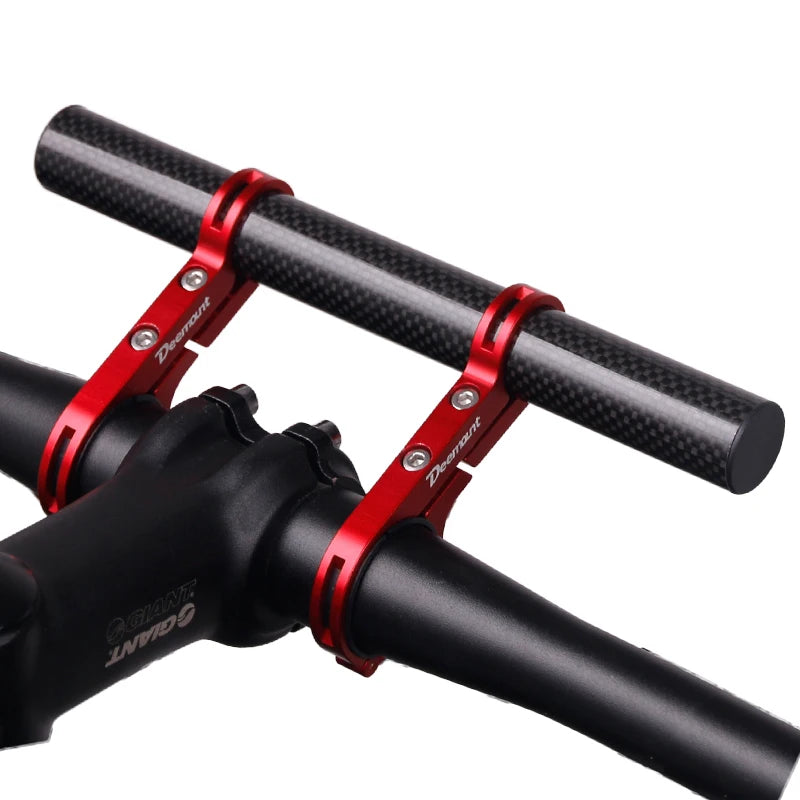 Deemount 20CM Fahrrad Lenker Erweiterte Halterung Scheinwerfer Halterung Bar Computer Halter Lampe Legierung Carbon Faser Unterstützung Extender