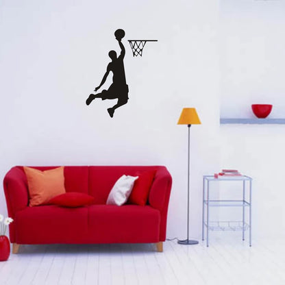 Cartoon Basketball Spieler Dunk Wand Aufkleber für Zuhause dekorative Vinyl Wohnzimmer Wanddekoration Aufkleber Switch Aufkleber