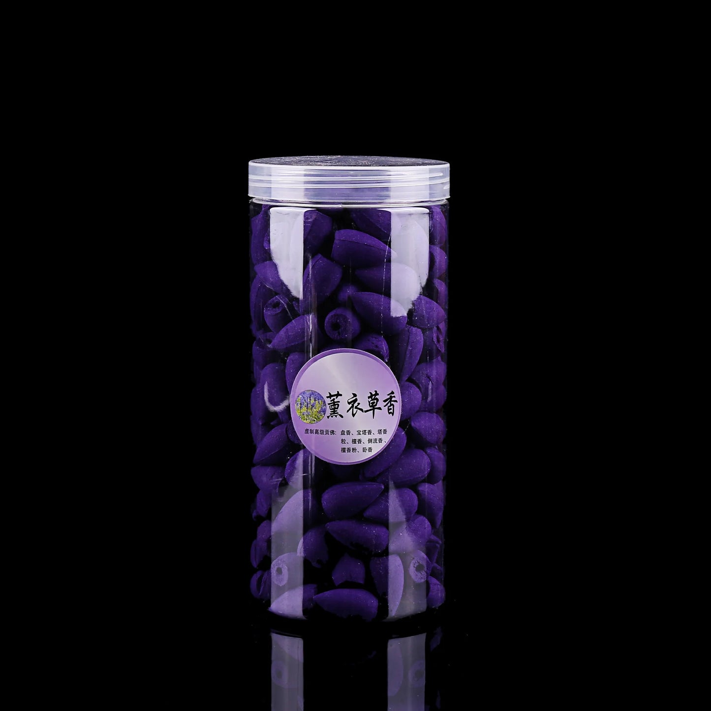 Etwa 200pcs mit Plastikbox gemischter Backflow Weihrauchkegel Sandelholz Jasmin Rose Rauchkegel Reflux -Turm Weihrauch Bullet