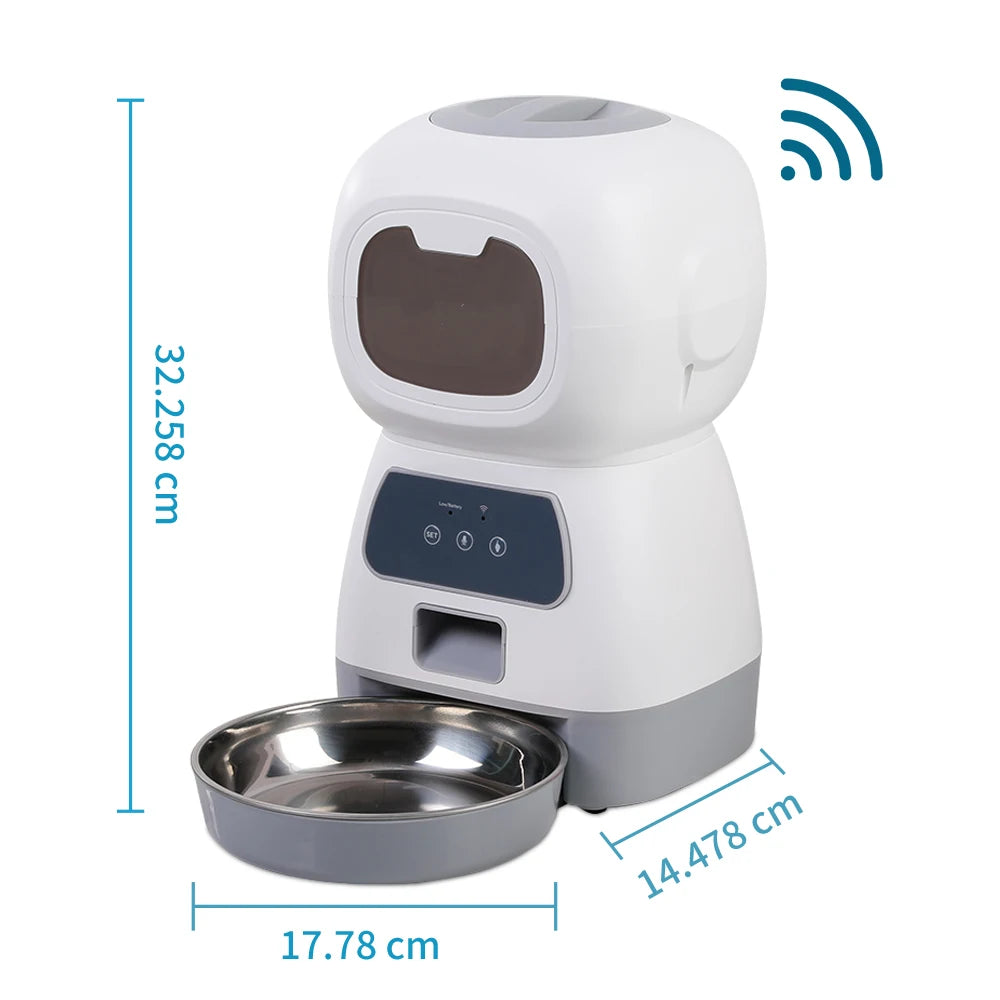 Neue Wifi Handy Smart Pet Feeder Katze Hundefutter Automatische Dispenser Katze Hund APP Steuerung Timing Lebensmittel Schüssel Wissenschaftliche fütterung