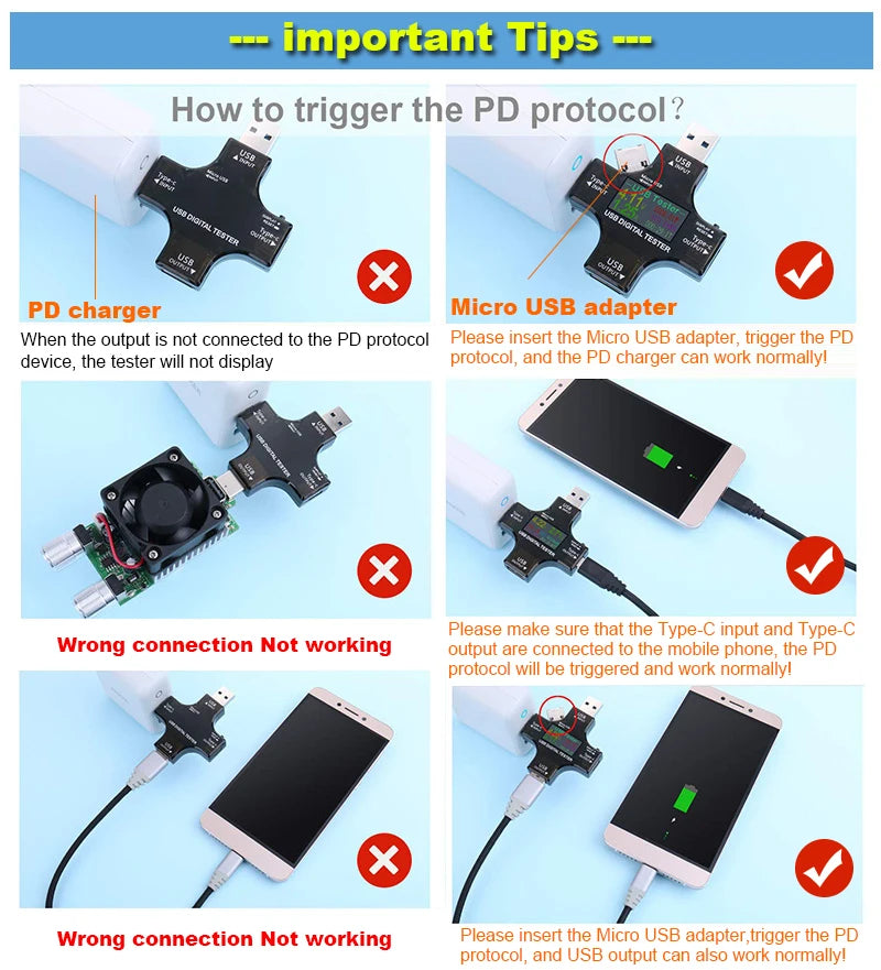 6,5 A USB-Tester DC Typ-C PD Digitales Voltmeter Ampere Spannung Strom Monitor Amperemeter Detektor Power Bank Ladegerät Kapazitätsmesser