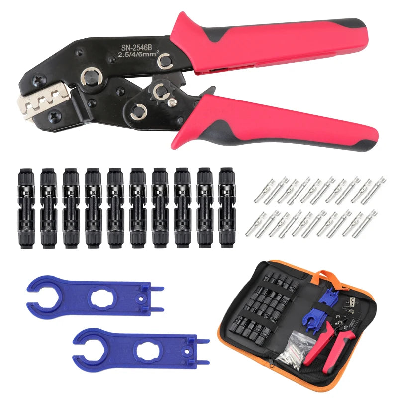 Crimpzange Set Klemme Eletrico Drahtclip Steckverbinder Elektrische Verdrahtungswerkzeuge Crimper für MC Werkzeug Zange Solar Energy 2546B 4