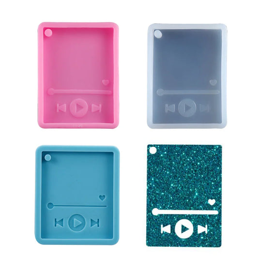 Epoxidharz-Spielerform, Schlüsselanhänger, Guss-Silikonform, Polymer-Ton, Bastelformen für Harz-Anhänger, Schmuckherstellungswerkzeug