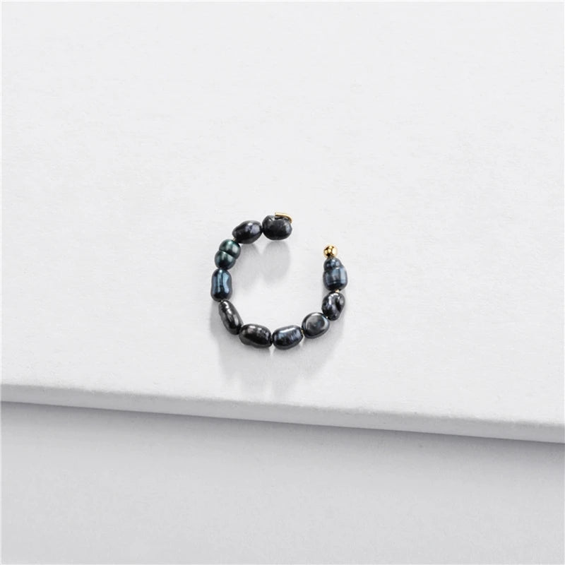 1 Stück Ear Cuff nicht gepiercter Ohrring für Frauen Perle Ohrclip auf Ohrring Set Knorpel Hoop Ear Cuff