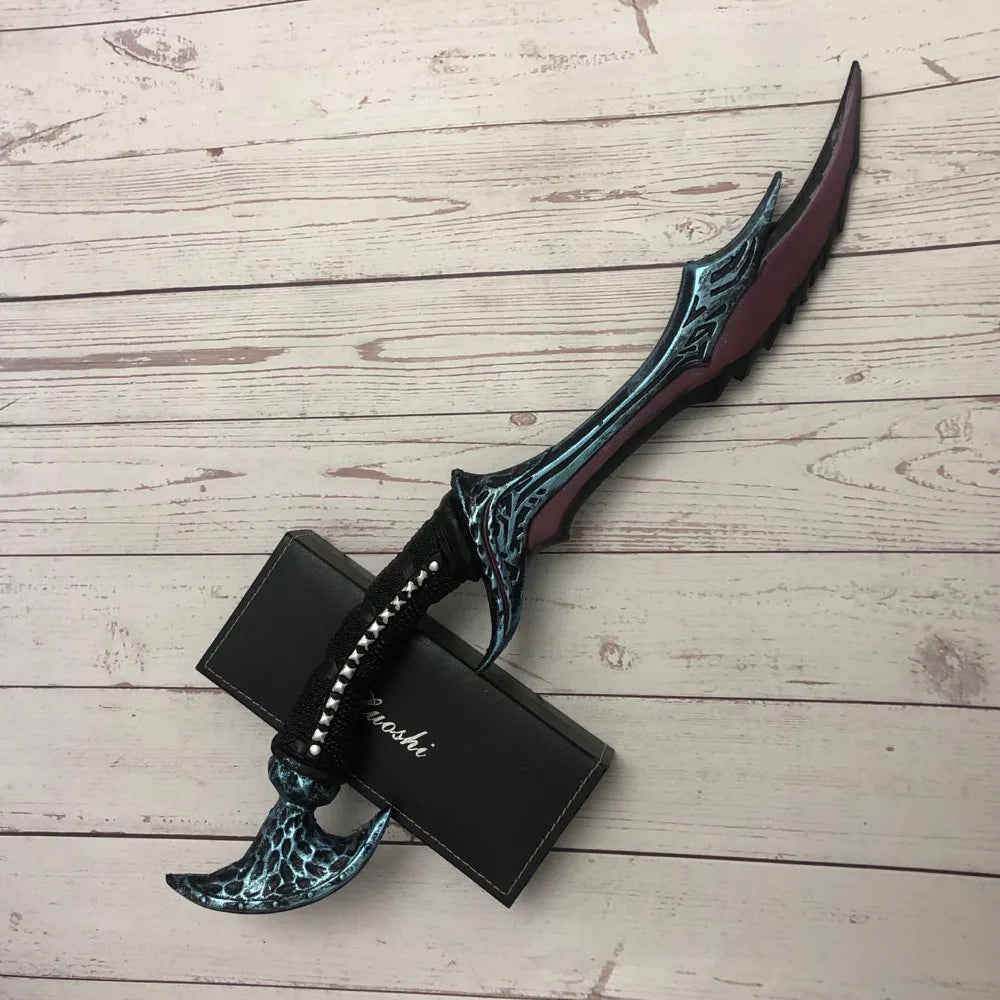 Vyse Sense 50 cm: Wow Anti-Zauberer-Elfenwaffe im Maßstab 1:1, Cosplay-Spiel-Rollenspiel, PU-Figurenmodell, Waffen-Requisite, Halloween-Geschenk.