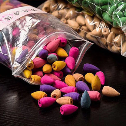 25/50/70/125PCS Backflow Smoke Weihrauchkegel Sandelholz Duftende Aromatherapie Duftendes indisches tibetisches Gewürzparfüm So