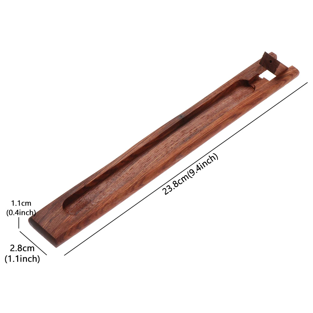 Retro Natur Plain Holz/Bambus Stäbchen Teller Räucherstäbchen Halter Elegant duftende Linie Ware Brenner Asche Fänger Basis Heimdekoration