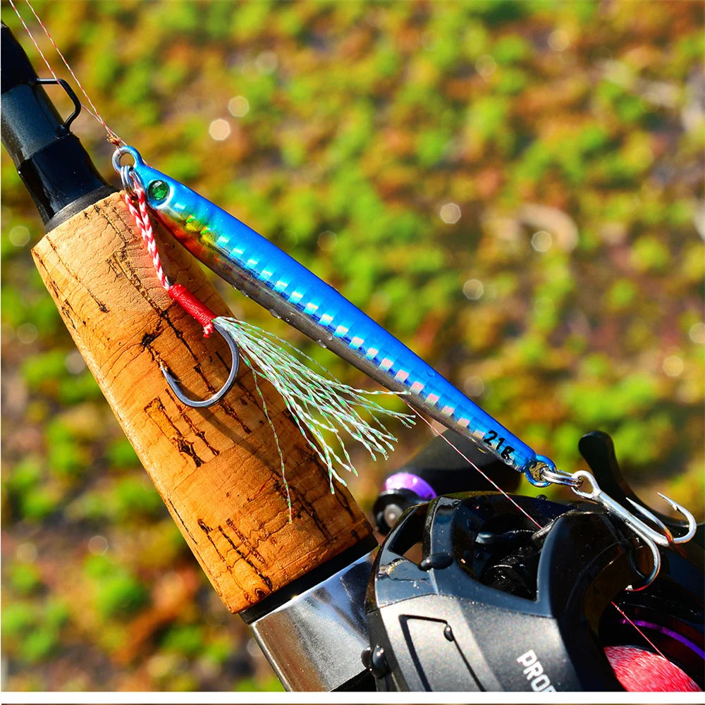 Slow Jig Metallköder – Verschiedene Gewichtsklassen (7g-100g), Hardlure Angelköder für Jigging und Trolling