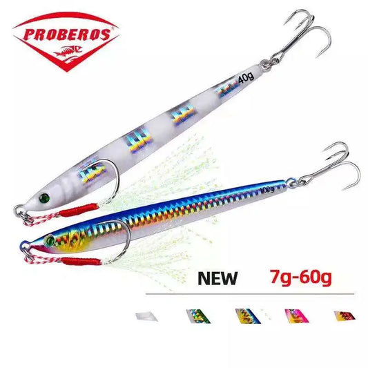 Slow Jig Metallköder – Verschiedene Gewichtsklassen (7g-100g), Hardlure Angelköder für Jigging und Trolling