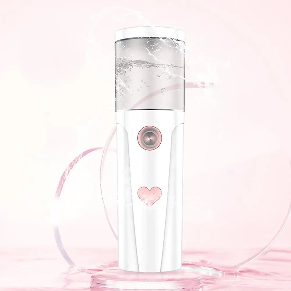 30-ml-Nano-Nebelsprühgerät, Gesichtskühlung, Gesichtssprühgerät, USB-aufladbarer, tragbarer Luftbefeuchter, feuchtigkeitsspendendes Hautpflege-Werkzeug für Frauen