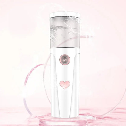 30-ml-Nano-Nebelsprühgerät, Gesichtskühlung, Gesichtssprühgerät, USB-aufladbarer, tragbarer Luftbefeuchter, feuchtigkeitsspendendes Hautpflege-Werkzeug für Frauen