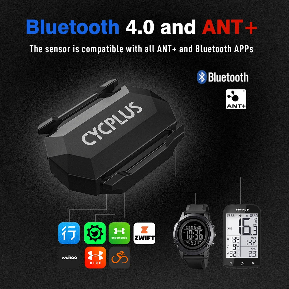 CYCPLUS C3 Speed Cadence Dual Sensor ANT+ BLE GPS Fahrrad Zubehör Computer Tacho