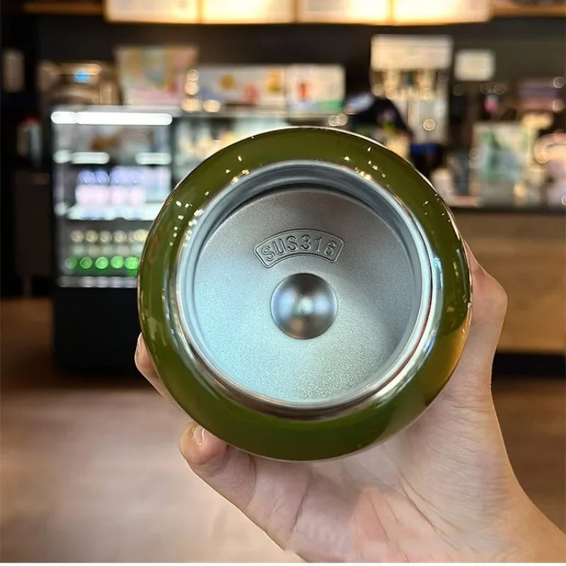 500ml Edelstahl-Thermosflasche Tragbare Thermo-Kaffeetasse Vakuumflasche Isolierte Wasserflasche Halten Sie den kalten Vakuumbecher heiß