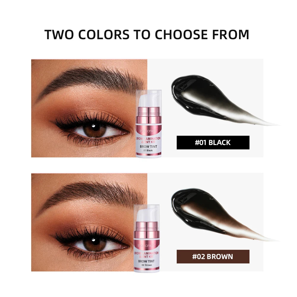 Semipermanentes Augenbrauen- oder Wimpernlifting- und Tönungsset, professionelles Brauenlaminieren, Wimpernlifting, Dauerwimpern, Färben, Augen-Make-up