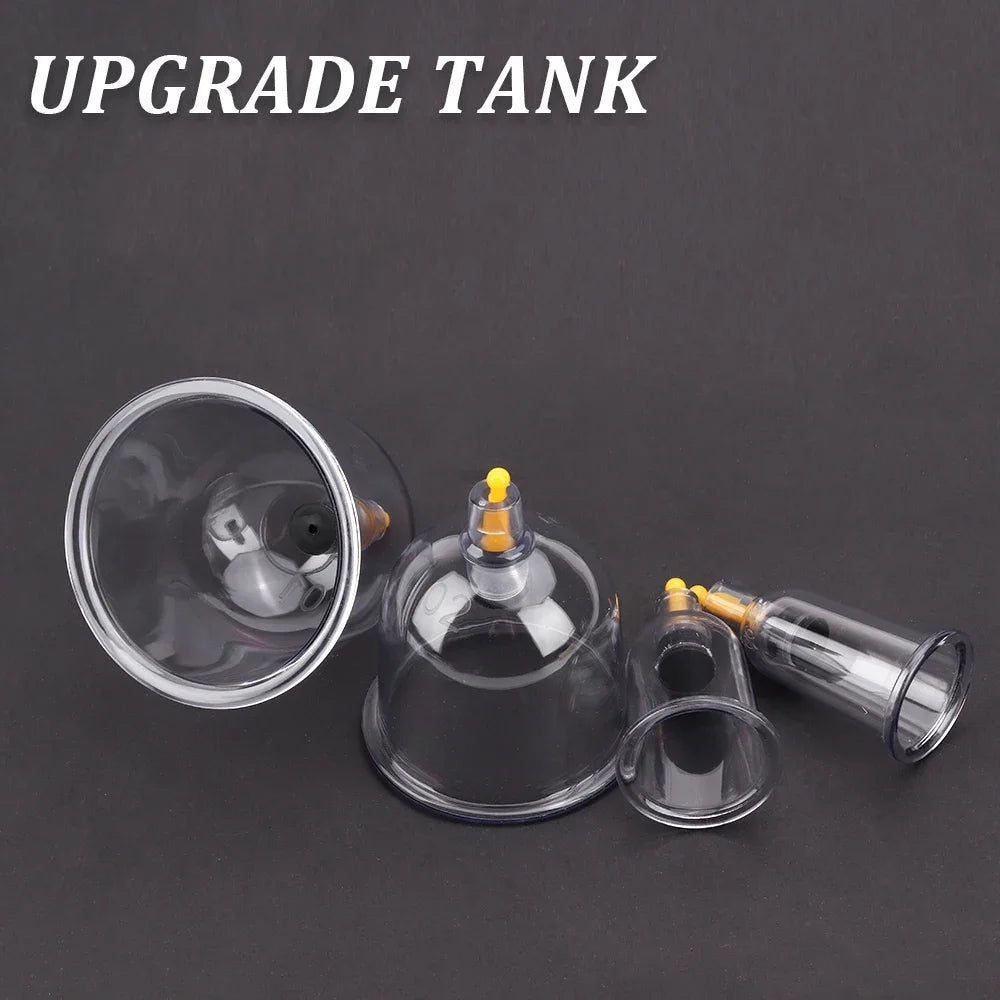 32-teiliges Set professioneller Vakuum-Akupunktur-Saugmassage-Therapiedosen, Vakuum-Saugmassage zur Pflege gegen Cellulite