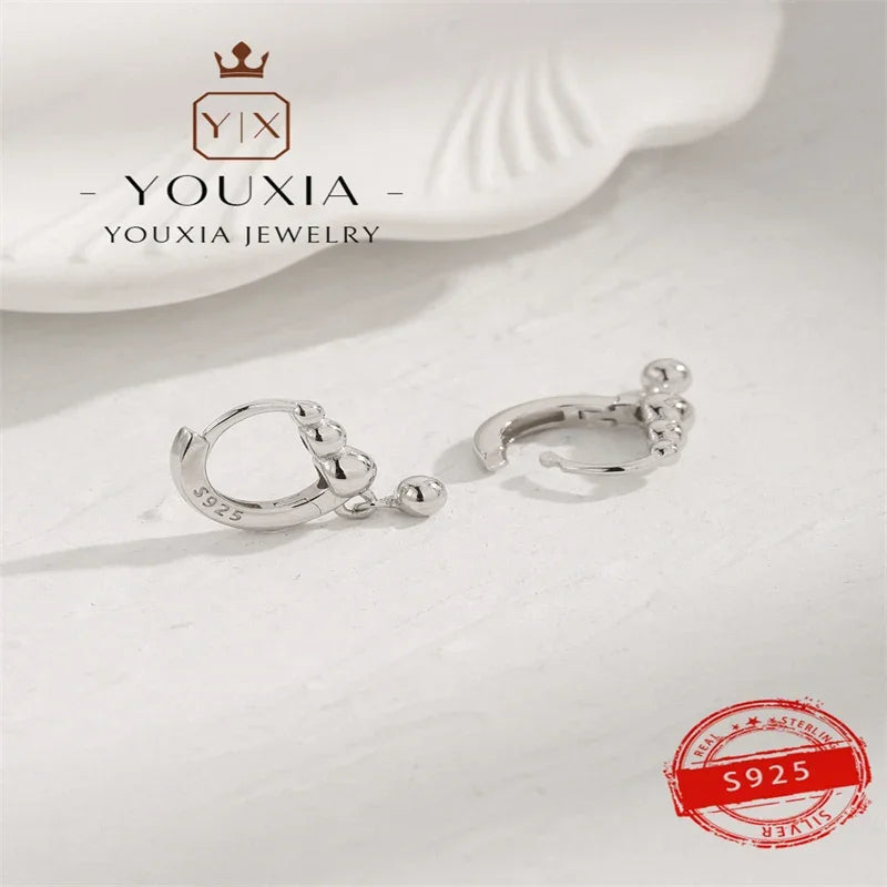 Western-Style-Silver-Color-Premium-Serie-Ohrringe-Luxus-Mode-Paar-Geschenk-funkelnder-personalisierter-Schmuck-Ohrringe-für-Frauen