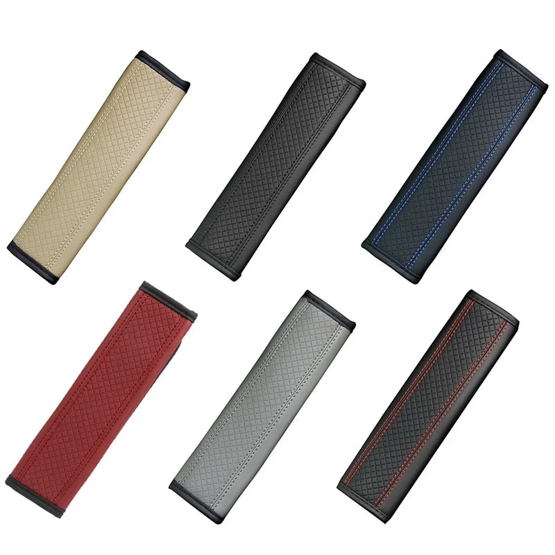 1pcs Auto universelles weiches bequemes PU -Lederschwamm Sicherheitsgurtabdeckungen 23*6,5 cm für Kinderschultersicherheitsschutzpolster