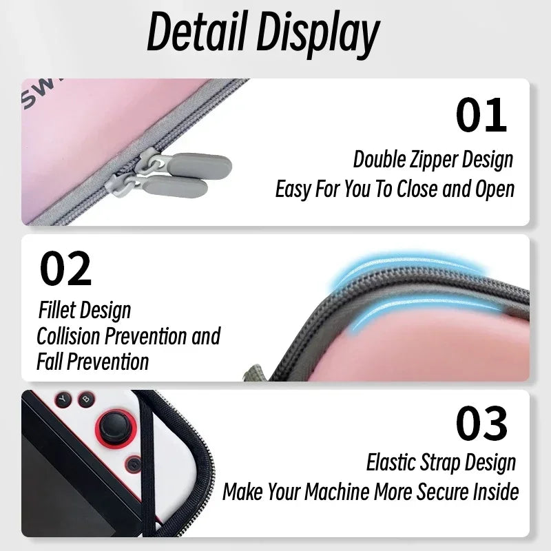 Gradient Color Design Schutzhülle für Nintendo Switch Aufbewahrungstasche Tragbare Reisehandtasche Spielzubehör