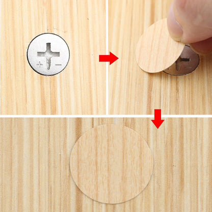 54 Teile / Blatt PVC Möbel Dichtung Aufkleber Dekorative Folien Schraubverschluss Abdeckung Schreibtisch Schrank Loch Ornament Wand Heimdekoration
