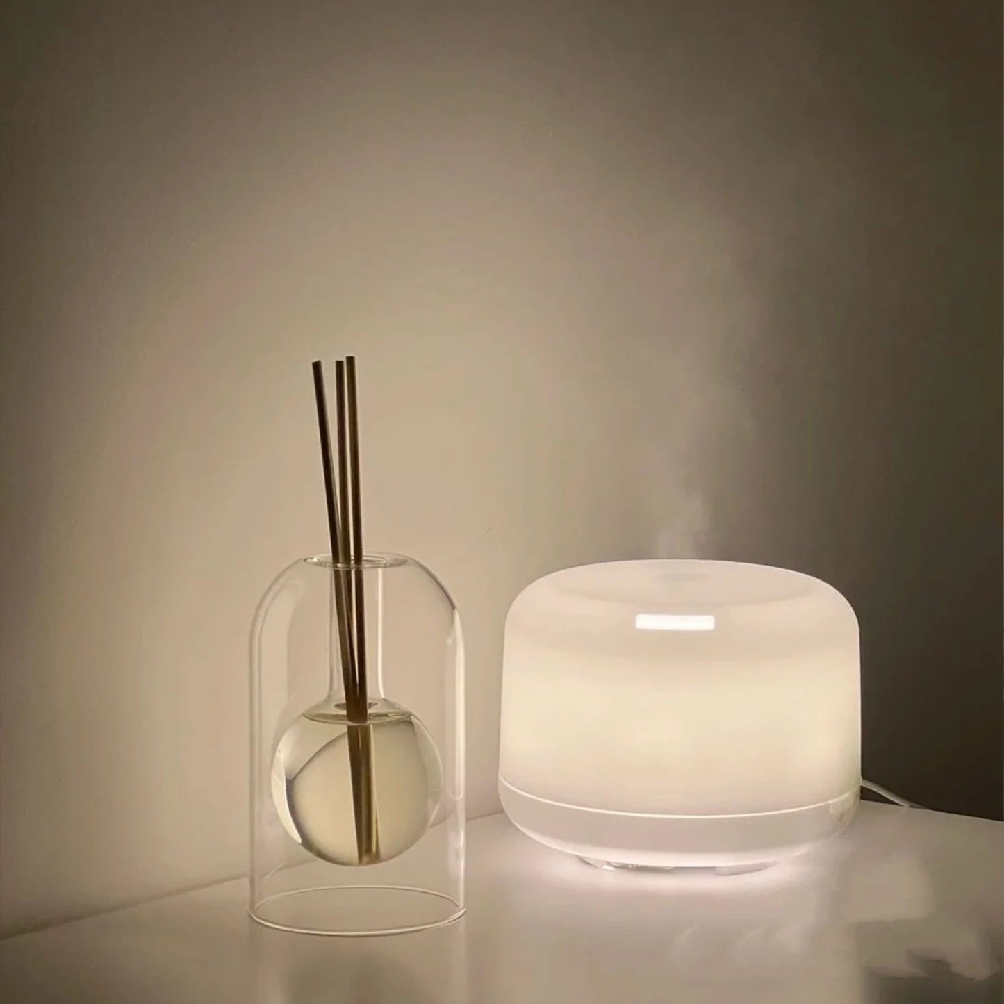 Aromatherapie-Vorratsbehälter Diffusorflasche Moderne Einfache Duftglas Schilf-Diffusor Ätherische Öl-Organizer Wohnkultur