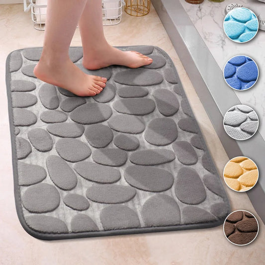 Badteppiche Matte Badezimmer Bodenmatte Set Memory Foam Badematte Rutschfester waschbarer Teppich