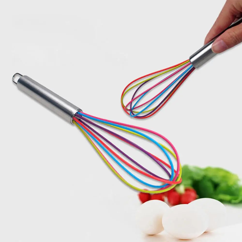 Küche Premium Silikon Schneebesen mit hitzebeständigem antihaftbeschichtetem Silikonbesen Kochen Küchenzubehör Gadgets Schneebesen Eierschneebesen Backen