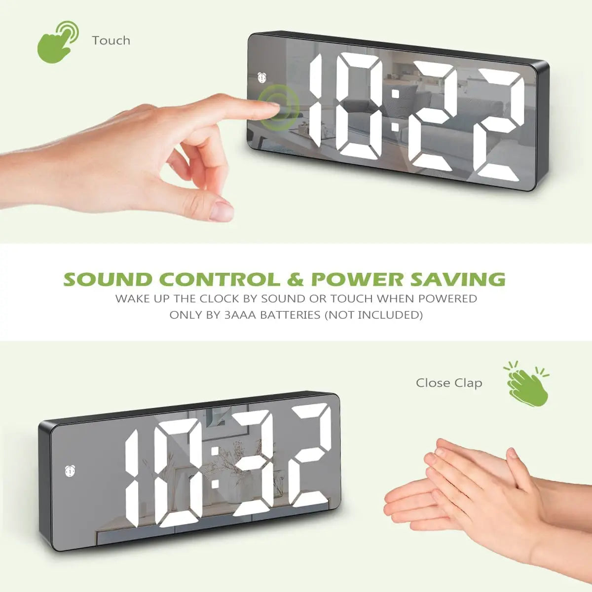 Digitaler Wecker Großes Spiegel -LED