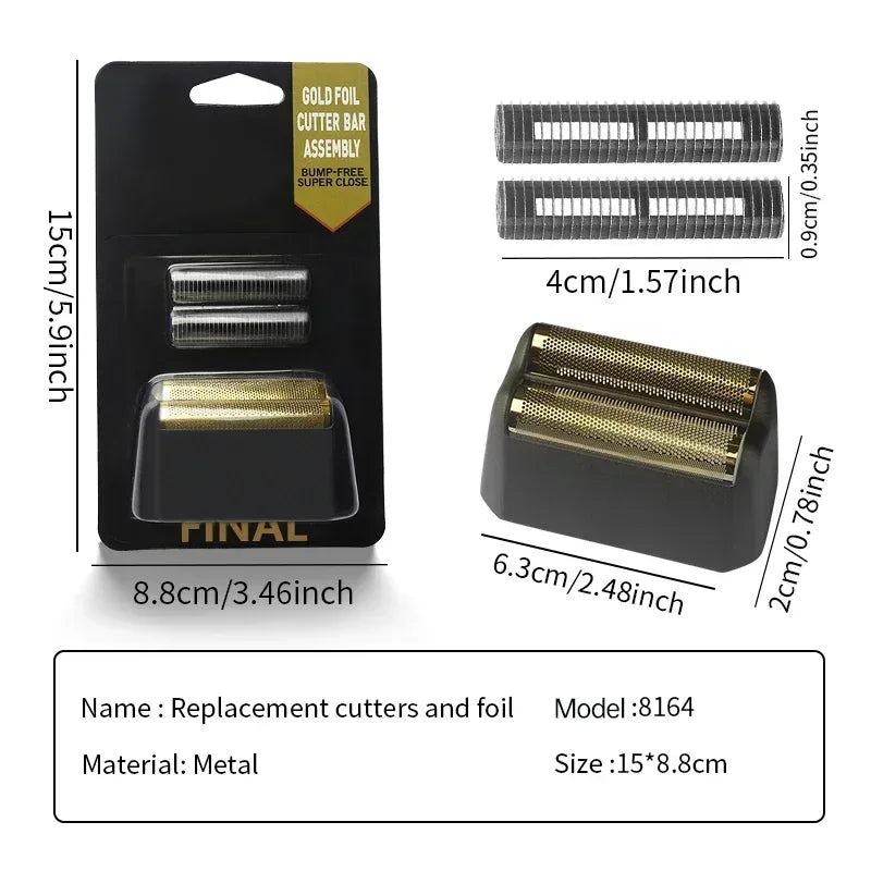 Professioneller 5-Sterne-Service Finale Shaver Ersatz Folie und Klingenschneider Kopf für Wahl 8164 Haarschneider Barber Zubehör