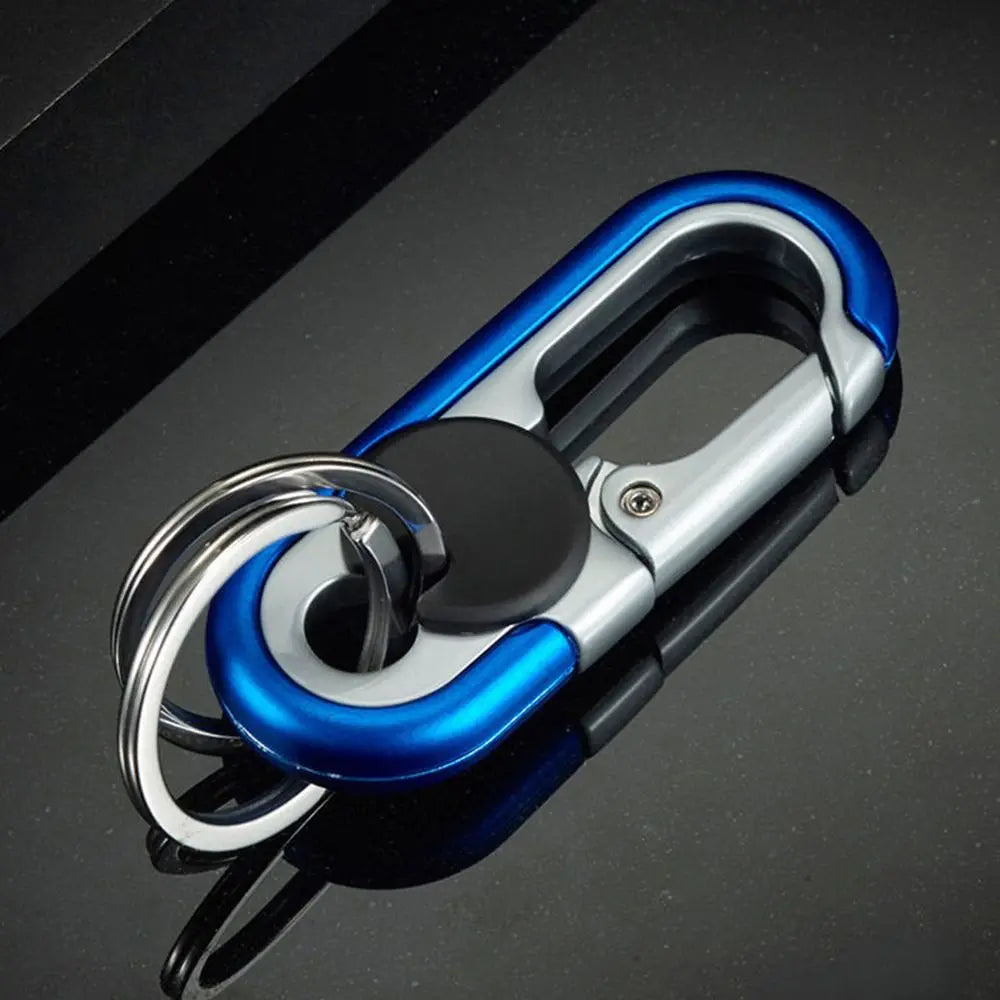 Doppelter Ring Schlüsselanhänger Business Schlüsselanhänger Herren Mode Schlüsselanhänger Geschenk Metall Schlüsselschnalle Auto Styling Auto Auto Zubehör