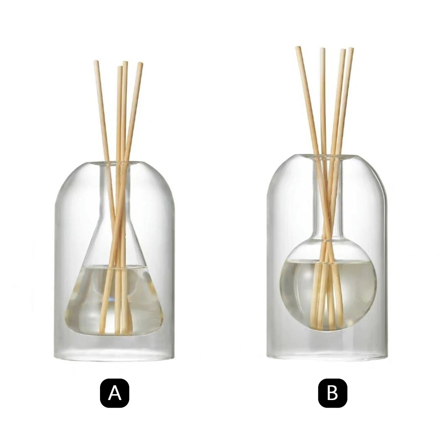 Aromatherapie-Vorratsbehälter Diffusorflasche Moderne Einfache Duftglas Schilf-Diffusor Ätherische Öl-Organizer Wohnkultur