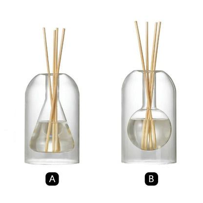 Aromatherapie-Vorratsbehälter Diffusorflasche Moderne Einfache Duftglas Schilf-Diffusor Ätherische Öl-Organizer Wohnkultur