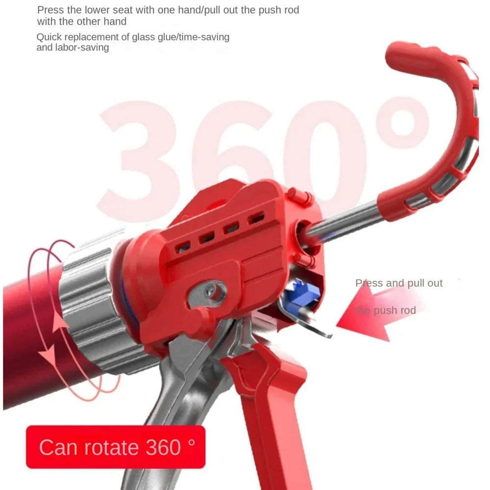 5 Lager Soft Klebepistole Struktur Klebepistole Arbeitssparende Klebepistole Silikonpistole für Zylindermontage Klebstoff Doppelzweckdüse