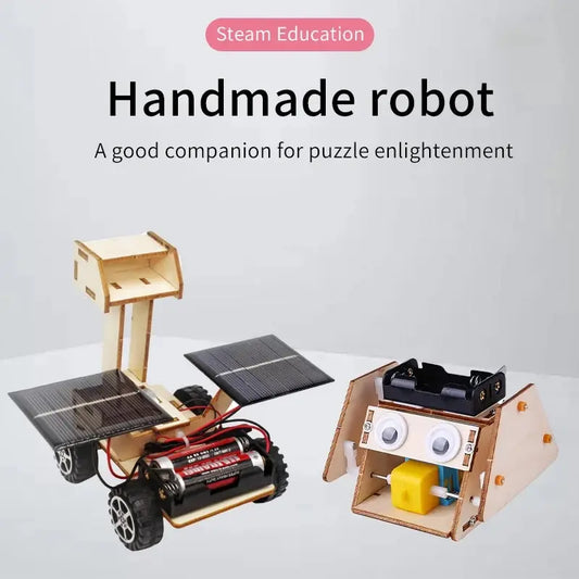 Kinder DIY Handgemacht Kleine Produktion Mond Erkundung Auto Solar Spielzeug Auto Physikalisches Modell Wissenschaft Experiment