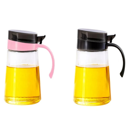 700 ml Küche Glas Speiseöl Glas Sauce Flaschenspender für Öl und Essig Honig Olivenöl Behälter