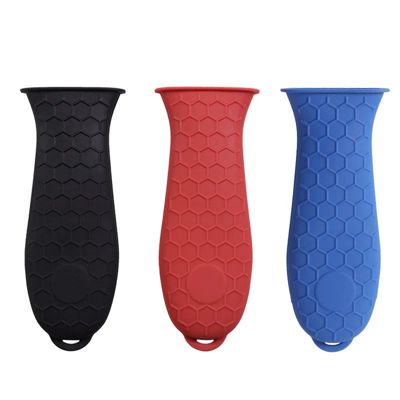 Silikon Griff Abdeckung Wabe Hot Handle Halter Topflappen für Gusseisen Pfannen Griff Hülse Abdeckung Töpfe Pfannen Griff Teil