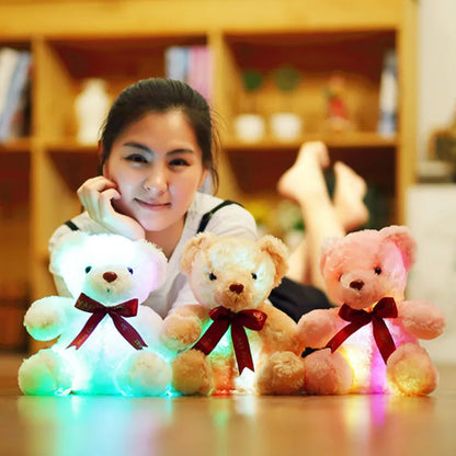 leuchtend-25-30-50cm-kreativ-leuchtende-LED-bunt-leuchtender-Teddybär-Stofftier-Plüschtier-Weihnachtsgeschenk-für-Kind