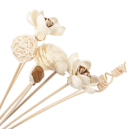 8PCS Künstliche Lotus Blume Rattan Reed Duft Aroma Diffusor Refill Stick Diy Blumen Wohnkultur Handwerk