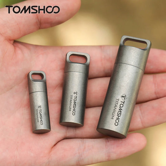 Tomshoo Titan Mini Versiegelte Wasserdichte Aufbewahrungsbox – Pillendose, Parfüm-Case, Anhänger, EDC-Werkzeuge, umweltfreundlich für Zuhause und Outdoor