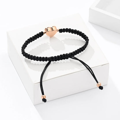 Frauen Memorial Asche Armband geflochtenes Seil transparent Herz Mini Urnen Asche Halter Andenken Schmuck Armreif Länge verstellbar