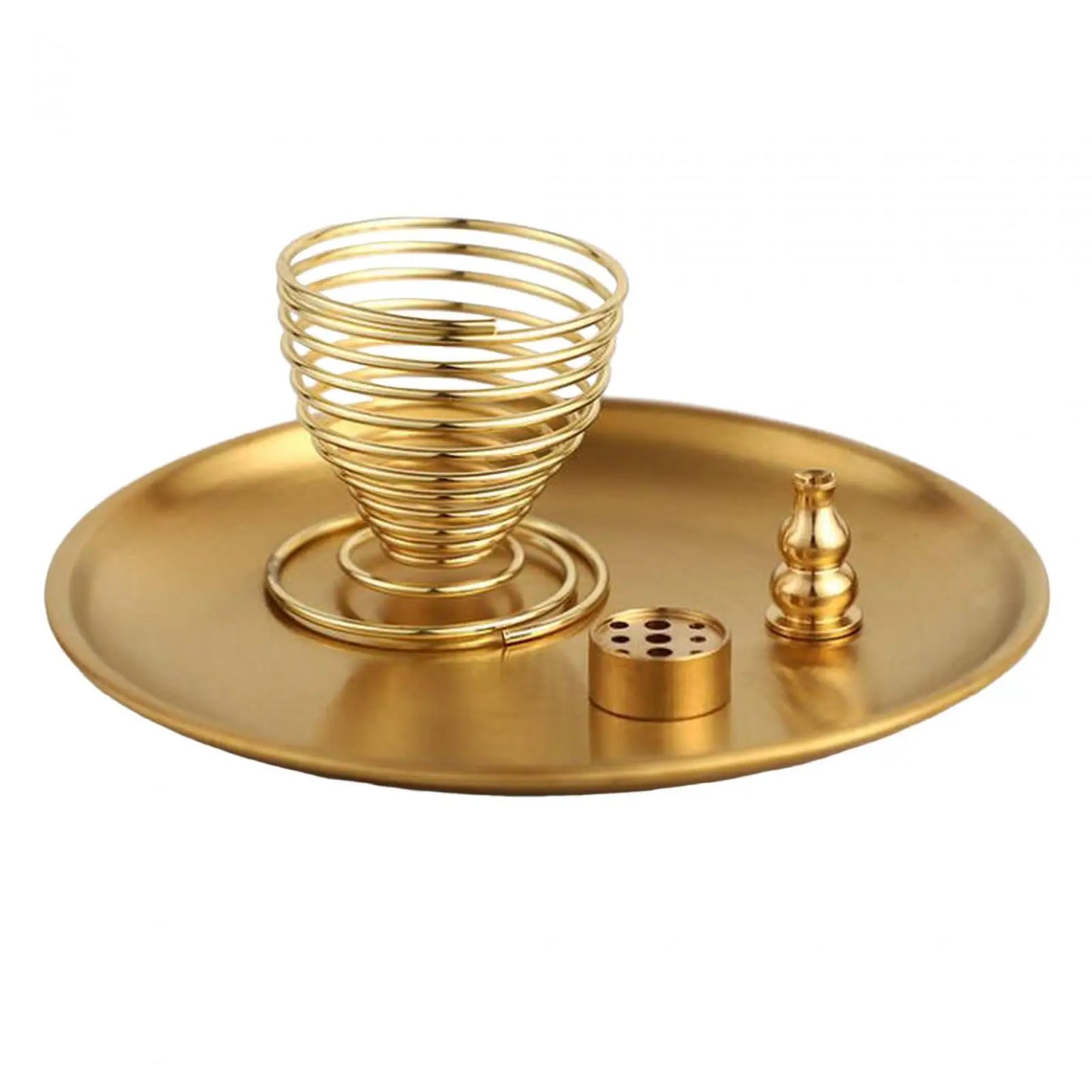 Weihrauch Burne Halter mit Halter und Tablett Schreibtisch Dekor 4 in 1 Räucherstäbchen für Räucherstäbchen Spule Weihrauch Home Kamin Yoga