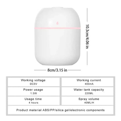 Mini Tragbarer Wassertropfen-Luftbefeuchter USB Desktop Indoor Haushalt Mute Luft Zerstäubung Luftbefeuchter