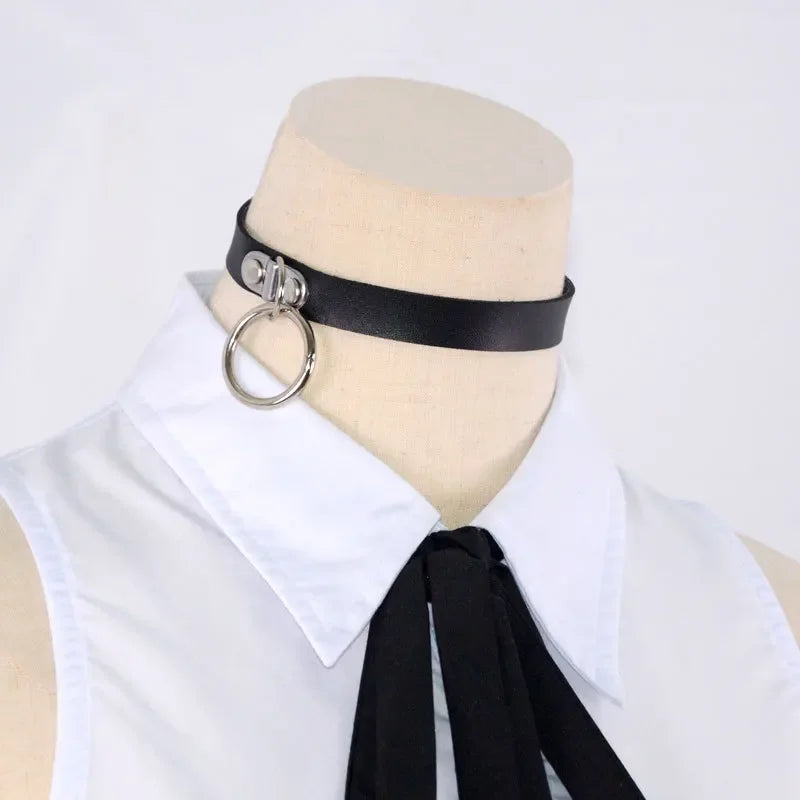 Kostüm Cosplay Anime Chainsaw Man Reze: Cosplay-Uniform-Set mit Halskette und Perücke, Halloween- und Karnevalsparty-Kleid für Mädchen.