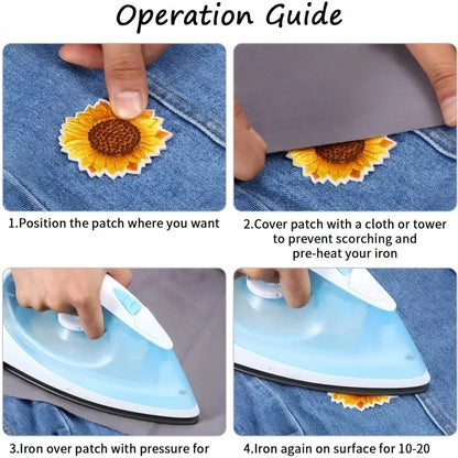 6 Stück Cartoon-Weihnachtsmann-Stickerei-Aufnäher – Bügel- oder Nähapplikationen für Kleidung, Schuhe, Hüte, Taschen, DIY-Weihnachtsdekorationen