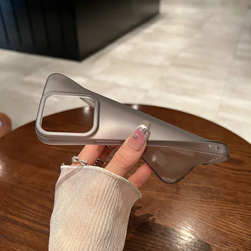 Luxuriöse quadratische matte Silikon-Softhülle für iPhone 16 15 14 Plus 13 12 Mini 11 Pro Max Transparente ultradünne stoßfeste Abdeckung 13