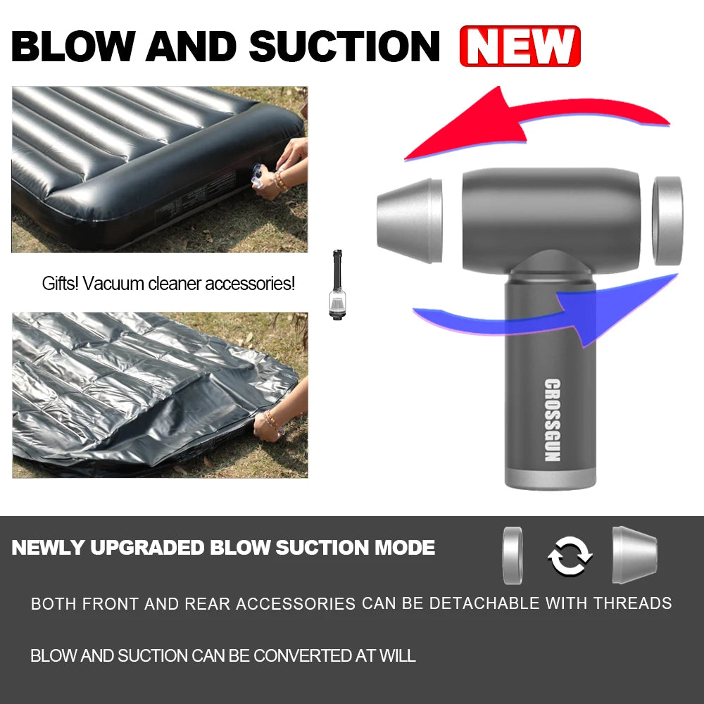 crossgun-mini-turbinengeblase-jetfan-elektrischer-druckluft-staubwedelreiniger-wiederaufladbarer-tragbarer-leistungsstarker-turbo-fan-staubentfernung
