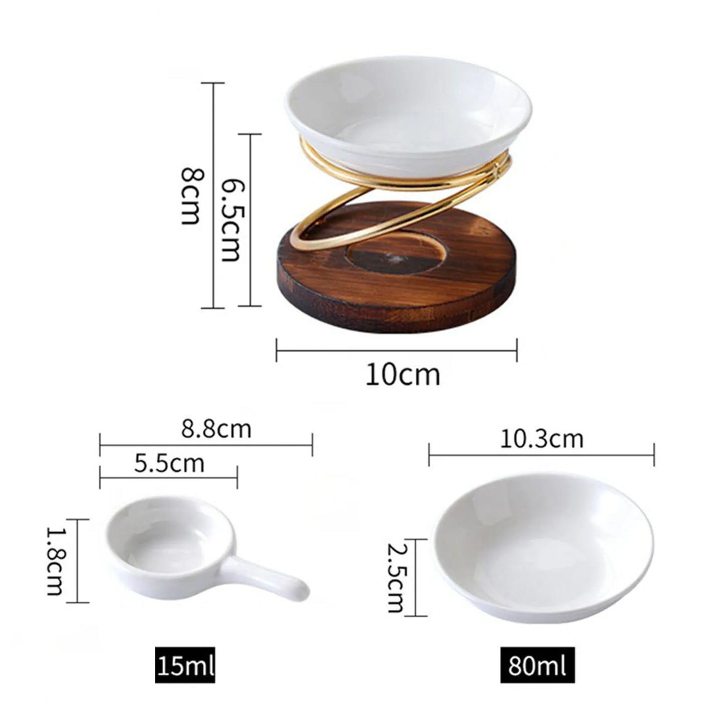 Aromatischer Brenner für ätherische Öle, Ölwärmer, Kerzenhalter, Wachsschmelzbrenner, Öllampe, Ofen, Duftwachsofen, Haushaltskerzenlampe