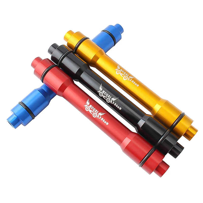 MUQZI Thru-Axle-Adapter – 12 bis 9 mm, 110, 135, 142, 148 mm, 15 bis 9 mm, 100 mm, Thru-Axle-Umrüstung auf Schnellspanner für MTB- und Rennrad-Vorder-/Hinterrad