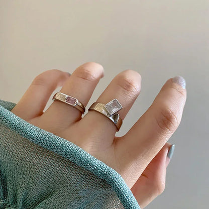 XIYANIKE Vintage Zirkon Offene Cuff-Finger-Ringe Für Frauen Mädchen Luxus Mode Neue Schmuck Busen Freund Geschenk Party кольцо женское