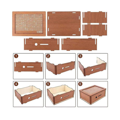 1000/2000/3000/5000/10000 Euro Spardose aus Holz mit wiederverwendbarer Spardose mit Sparziel und Zahlenboxen Kindergeschenk