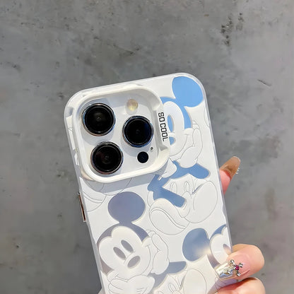 Disneys Mickey Minnie Smile Handyhülle für OPPO A16 A17 A18 A31 A37 A38 A55 A57 A58 A74 A76 A78 A94 4G 5G Matte stoßfeste Abdeckung